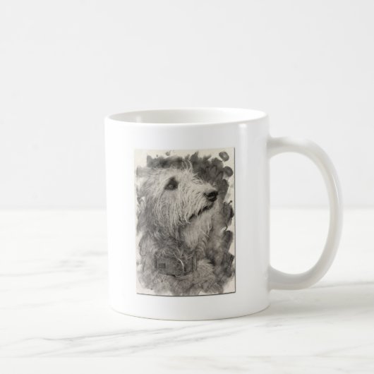 Perfekte Pose des irischen Wolfhound Kaffeetasse (Rechts)