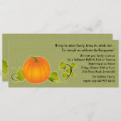Perfekte Pumpkin-Einladung Einladung (Vorne/Hinten)