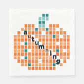 Perfekte Pumpkins = Autumning Serviette (Vorderseite)