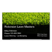 Perfekte Rasenmäher-Visitenkartenmagnete Magnetische Visitenkarte (Vorderseite)