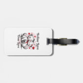 "Perfekte Reiseunternehmen: Kat Lover's Duo Travel Gepäckanhänger (Rückseite horizontal)