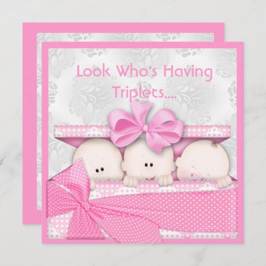 PERFEKTE ROSA EINLADUNG (Vorne/Hinten)