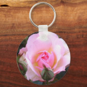 Perfekte rosa englische Rose Schlüsselanhänger (Rückseite)