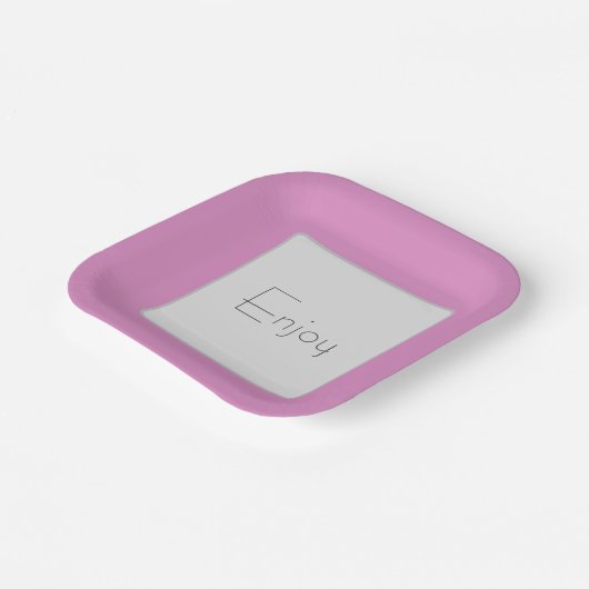 Perfekte rosa Papierplatte Pappteller (Gewinkelt)