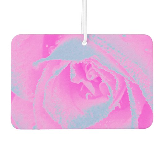 Perfekte Rose für Hot Pink und Light Blue Autolufterfrischer (Vorderseite)