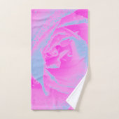 Perfekte Rose für Hot Pink und Light Blue Badhandtuch Set (Handtuch)
