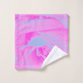 Perfekte Rose für Hot Pink und Light Blue Badhandtuch Set (Waschlappen)