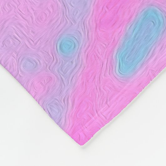 Perfekte Rose für Hot Pink und Light Blue Fleecedecke (Ecke)