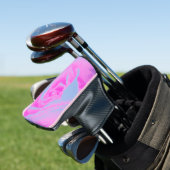 Perfekte Rose für Hot Pink und Light Blue Golf Headcover (In Situ)