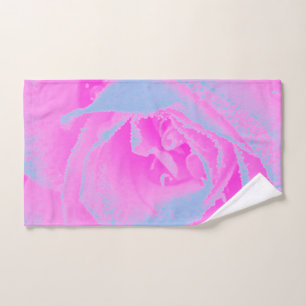 Perfekte Rose für Hot Pink und Light Blue Handtuch