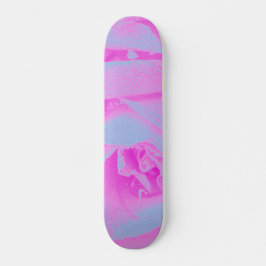 Perfekte Rose für Hot Pink und Light Blue Skateboard