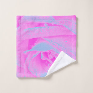 Perfekte Rose für Hot Pink und Light Blue Waschlappen