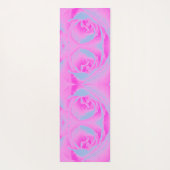 Perfekte Rose für Hot Pink und Light Blue Yogamatte (Rückseite)