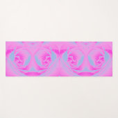 Perfekte Rose für Hot Pink und Light Blue Yogamatte (Vorderseite (Horizontal))