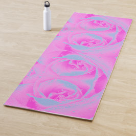 Perfekte Rose für Hot Pink und Light Blue Yogamatte
