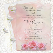 Perfekte Rosenpresse - Einladung zur Hochzeit