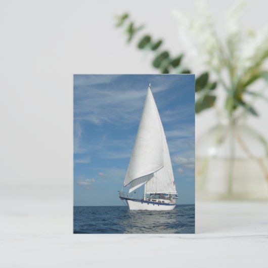 Perfekte Sail Postkarte (Stehend Vorderseite)