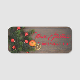 Perfekte schöne Weihnachten Namensschild