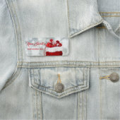 Perfekte schöne Weihnachtsfeier Rote Tasche Namensschild (Beispiel)