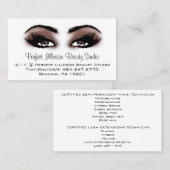 Perfekte Schönheitsmakeup-Services-Lashes Visitenkarte (Vorne/Hinten)