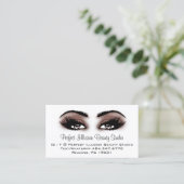 Perfekte Schönheitsmakeup-Services-Lashes Visitenkarte (Stehend Vorderseite)