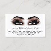 Perfekte Schönheitsmakeup-Services-Lashes Visitenkarte (Vorderseite)