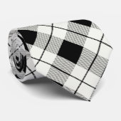 Perfekte Schwarz-Weiß-Karierte Krawatte! Krawatte (Gerollt)
