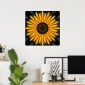 Perfekte Sonnenblume Poster (Heimbüro)