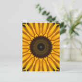 Perfekte Sonnenblume Postkarte (Stehend Vorderseite)