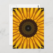 Perfekte Sonnenblume Postkarte (Vorne/Hinten)