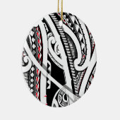 Perfekte Stammes- polynesische/Maori- Keramik Ornament (Rechts)