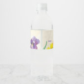 Perfekte Stiefmütterchen, bläserig Wasserflaschenetikett (Rückseite)