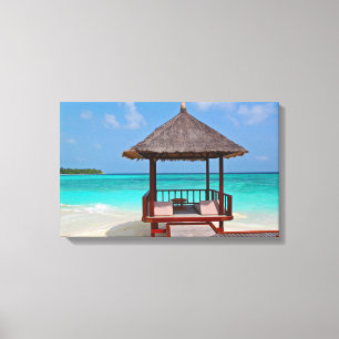 Perfekte Strandhütte Leinwanddruck