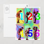 PERFEKTE SWING WILD COLORS POSTKARTE (Vorne/Hinten)