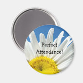 Perfekte Teilnahme! Der Magnet White Daisy Blume (Vorderseite/Rückseite)