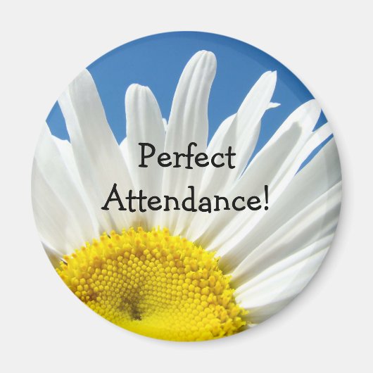 Perfekte Teilnahme! Der Magnet White Daisy Blume (Vorne)