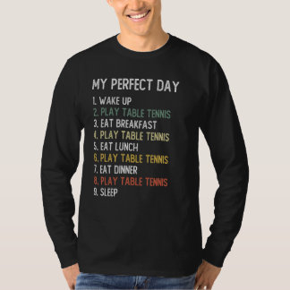 Perfekte Tischtennis Männer Jungen Teen Table Tenn T-Shirt