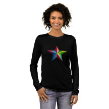 Perfekte Tri-Blend-Langarmshirts mit Stern