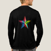 Perfekte Tri-Blend-Langarmshirts mit Stern Tri-Blend Shirt (Rückseite)