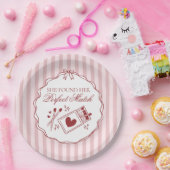 Perfekte Übereinstimmung Brautparty Junggesellinne Pappteller (Party)