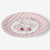 Perfekte Übereinstimmung Brautparty Junggesellinne Pappteller (Schrägansicht)