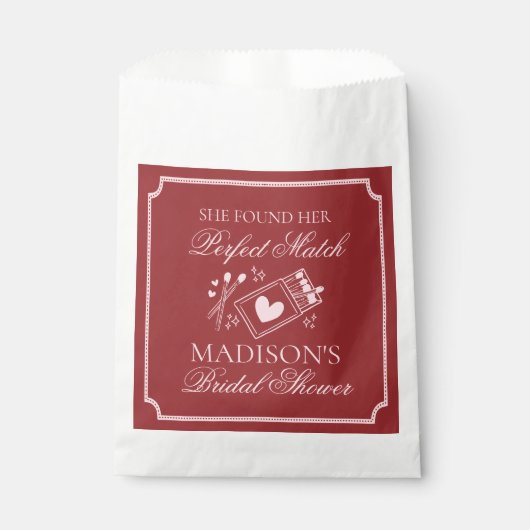 Perfekte Übereinstimmung Matchbox Brautparty-Desse Geschenktütchen (Vorderseite)