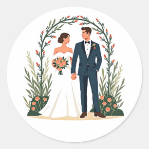 Perfekte Uhr-Sticker Runder Aufkleber