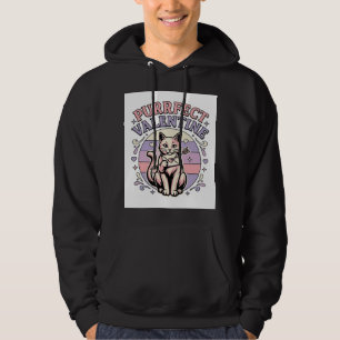 Perfekte Valentinskatze Valentinstag Liebe Vintage Hoodie