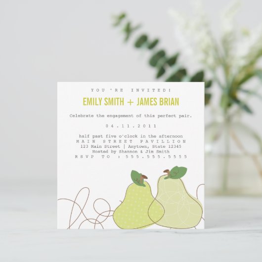 Perfekte Verlobung Ankündigung (Stehend Vorderseite)