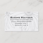 Perfekte Visitenkarten für Floristen Visitenkarte (Rückseite)