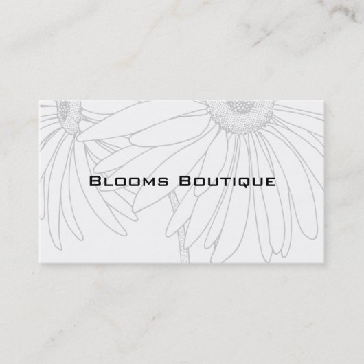 Perfekte Visitenkarten für Floristen Visitenkarte (Vorderseite)