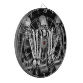 Perfekte Wandschrank Skelette-Holga Dartscheibe (Vorderseite Links)