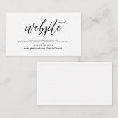 Perfekte Website-Details-Abschlusskarte für Hochze Begleitkarte (Vorne/Hinten)