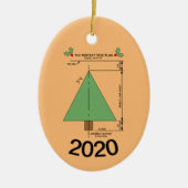 Perfekte Weihnachtsbaume Keramik Ornament (Vorne)